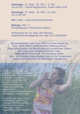 Embodiment und Tanz Intensiv Gruppe