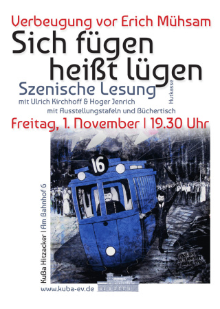 Verbeugung vor Erich Mühsam
